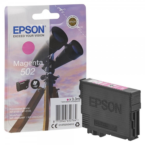 Epson 502 / C13T02V34010 Tinte Magenta