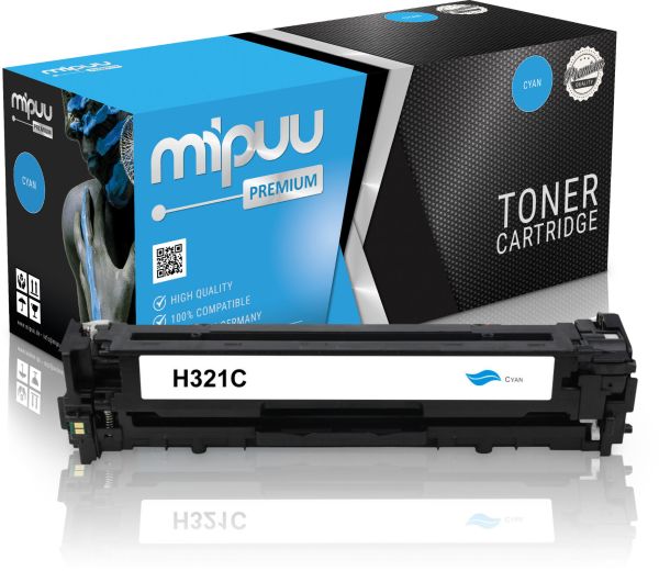 Mipuu Toner ersetzt HP CE321A / 128A Cyan