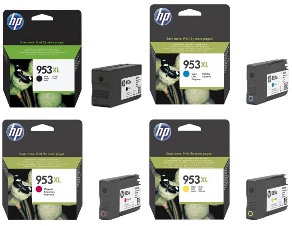 HP 953 XL / 3HZ52AE Tinten Multipack CMYK (4er Set)