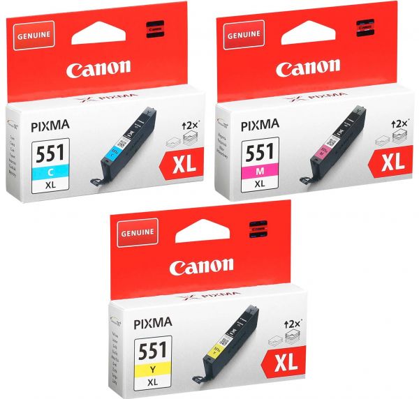 Canon CLI-551 XL Tinten Multipack CMY (3er Set)
