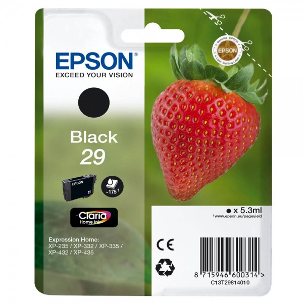 Epson 29 / C13T29814012 Tinte Black