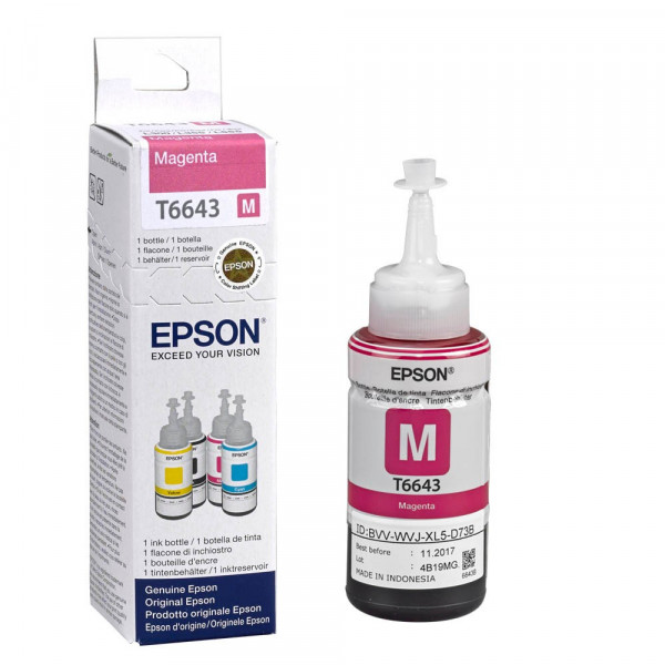 Epson T6643 / C13T664340 Nachfüll-Tinte Magenta 70 ml