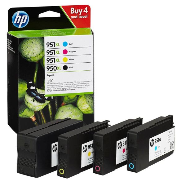 HP 950 XL / HP 951 XL / C2P43AE Tinten Multipack CMYK (4er Set)
