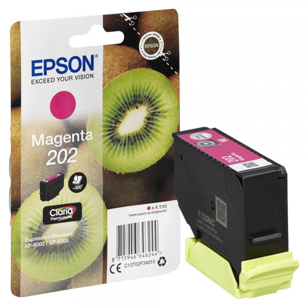 Epson 202 / C13T02F34010 Tinte Magenta