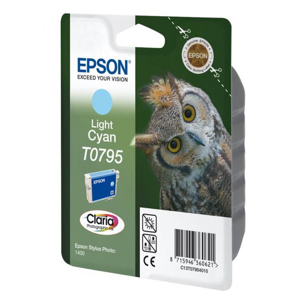 Epson T0795 / C13T07954010 Tinte Light-Cyan