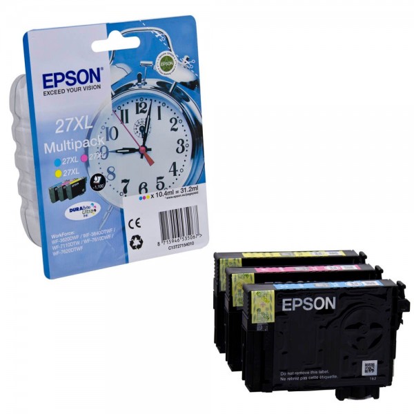 Epson 27 XL / C13T27154012 Tinten Multipack CMY (3er Set)
