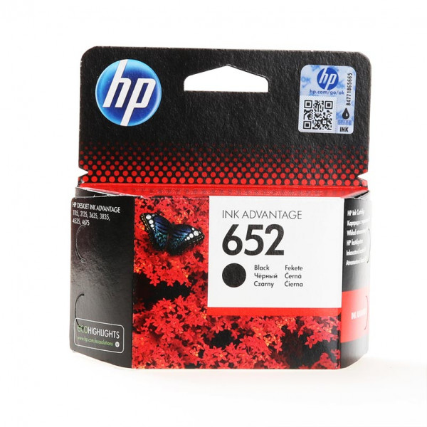 HP 652 / F6V25AE Tinte Black