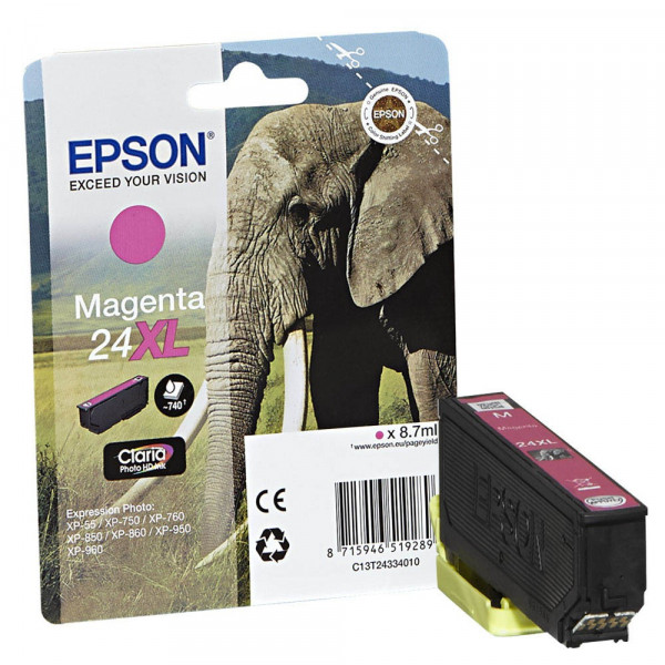 Epson 24 XL / C13T24334010 Tinte Magenta