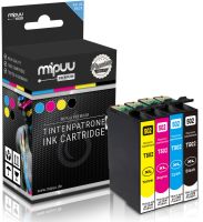 Mipuu Tinte ersetzt Epson 502 XL / C13T02W64010 Multipack CMYK (4er Set)
