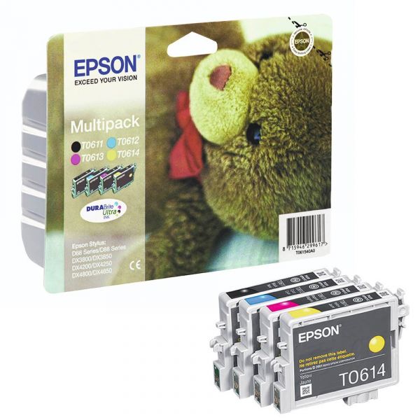 Epson T0615 / C13T06154010 Tinten Multipack CMYK (4er Set)