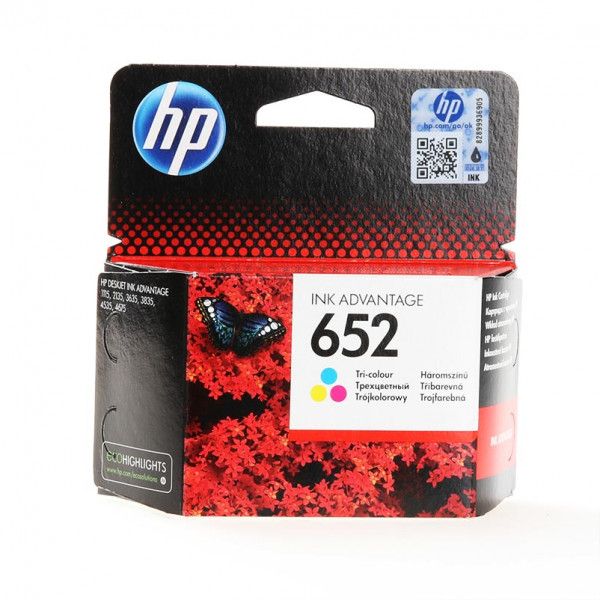 HP 652 / F6V24AE Tinte Color