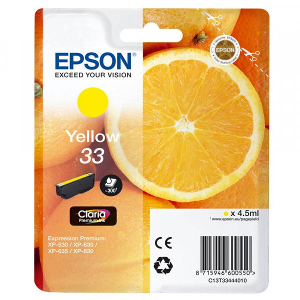 Epson 33 / C13T33444012 Tinte Yellow