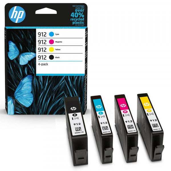 HP 912 / 6ZC74AE Tinten Multipack CMYK (4er Set)