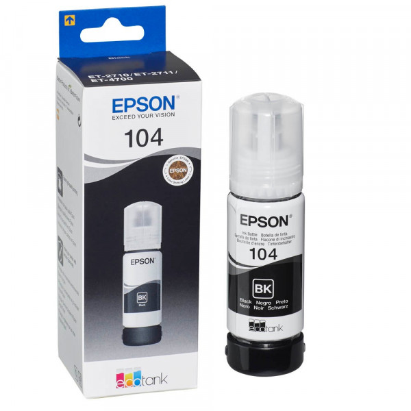 Epson 104 / C13T00P140 Nachfüll-Tinte Black 65 ml