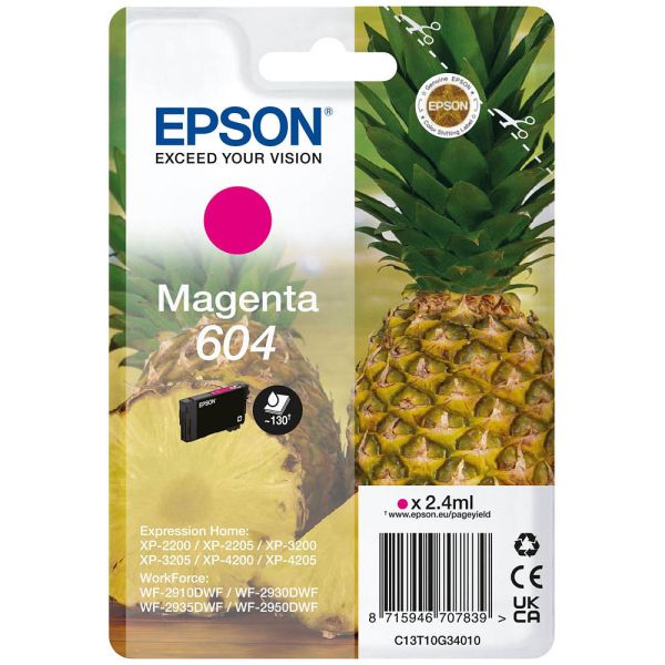 Epson 604 / C13T10G34010 Tinte Magenta