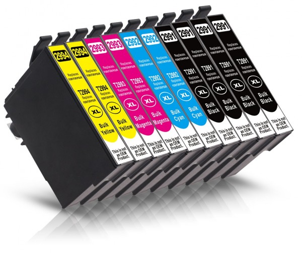 Kompatibel zu Epson 29 XL Tinten Multipack CMYK (10er Set)