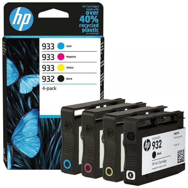 HP 932 / HP 933 / 6ZC71AE Tinten Multipack CMYK (4er Set)