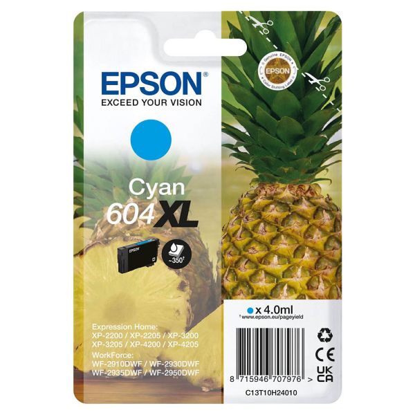 Epson 604 XL / C13T10H24010 Tinte Cyan