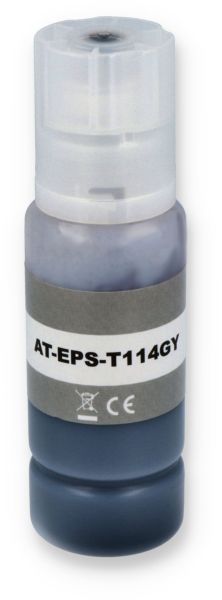 Kompatibel zu Epson 114 / C13T07B540 Nachfüll-Tinte Grey 70 ml