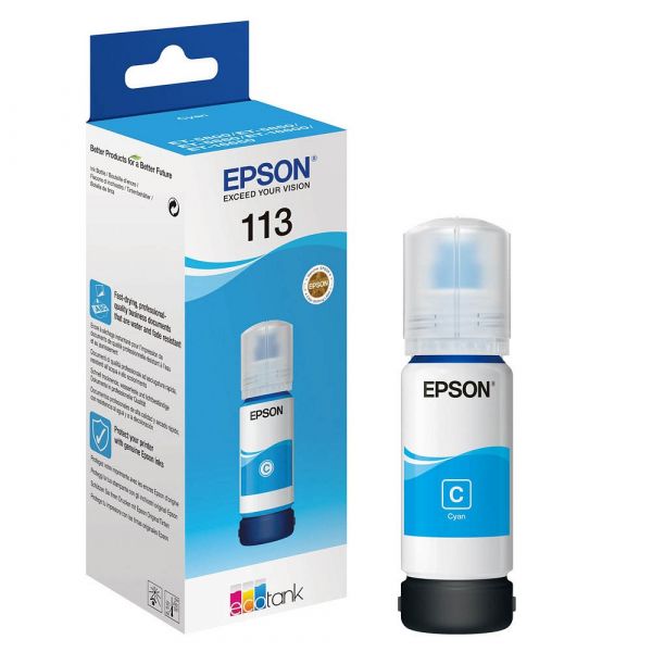 Epson 113 / C13T06B240 Nachfüll-Tinte Cyan 70 ml