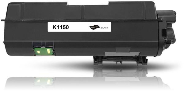 Frontalansicht des Kyocera TK-1150 kompatiblen Toners in Schwarz